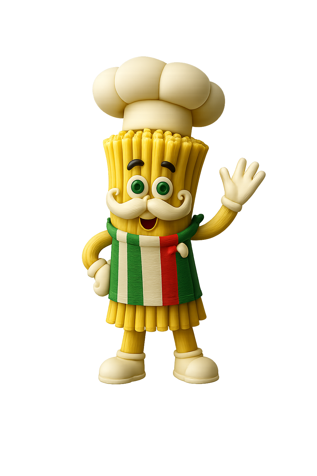 Chef Rigatoni — the Pesto Pastaria mascot