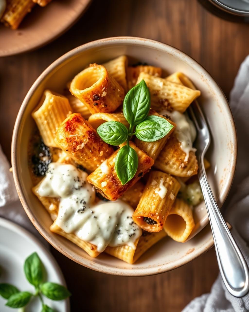 Tortiglioni alla Nerano — Spaghetti alla Nerano