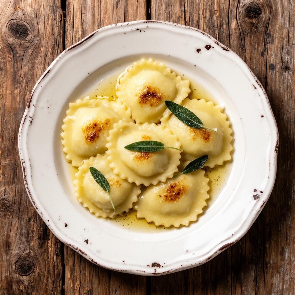 Ravioli di Patate alla Valdostana — Ravioli di Patate