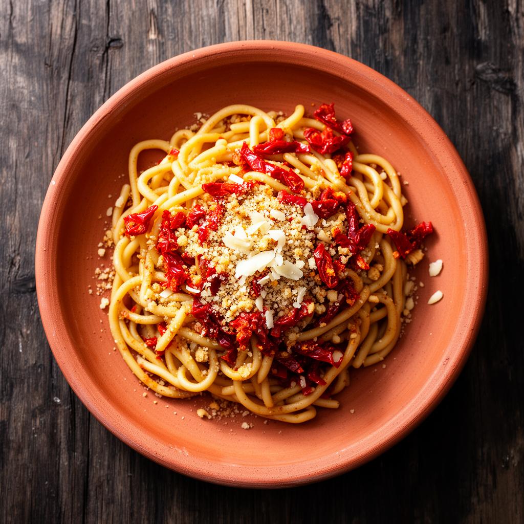 Strascinati con Peperoni Cruschi — Strascinati con Peperoni Cruschi