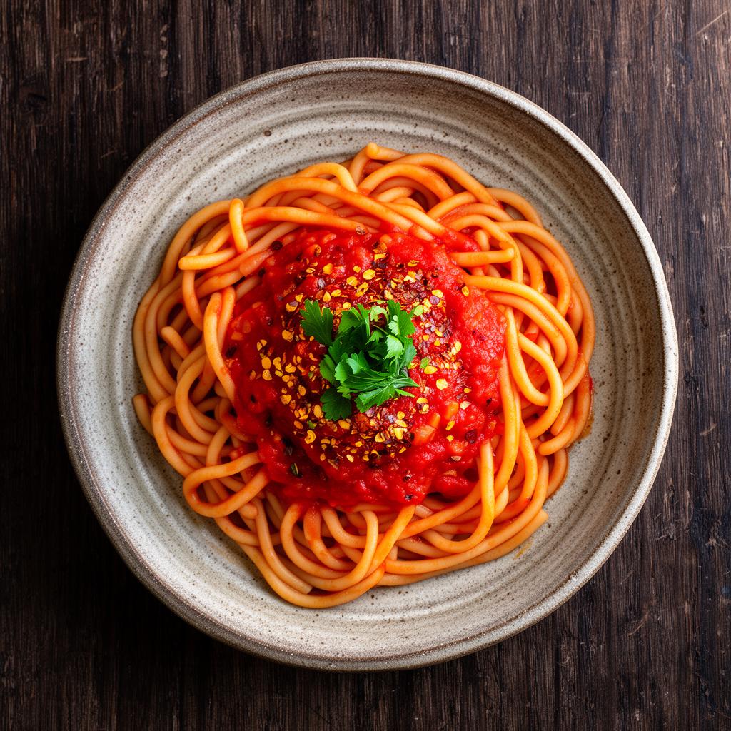 Umbrichelli all'Arrabbiata — Umbrichelli all'Arrabbiata